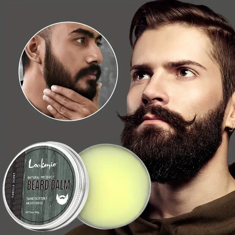 Natural Beard Balm – Vanilla Scent | Softens, Moisturizes & Styles