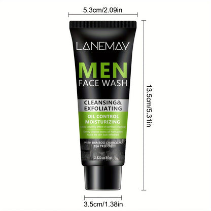 Men’s Volcanic Mud Face Wash – Deep Cleansing & Oil Control