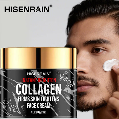 HISENRAIN Collagen & Retinol Face Cream for Men – Intense Hydration, Firming & Anti-Aging Skincare