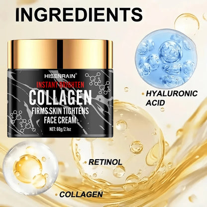 HISENRAIN Collagen & Retinol Face Cream for Men – Intense Hydration, Firming & Anti-Aging Skincare