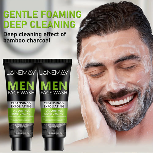 Men’s Volcanic Mud Face Wash – Deep Cleansing & Oil Control