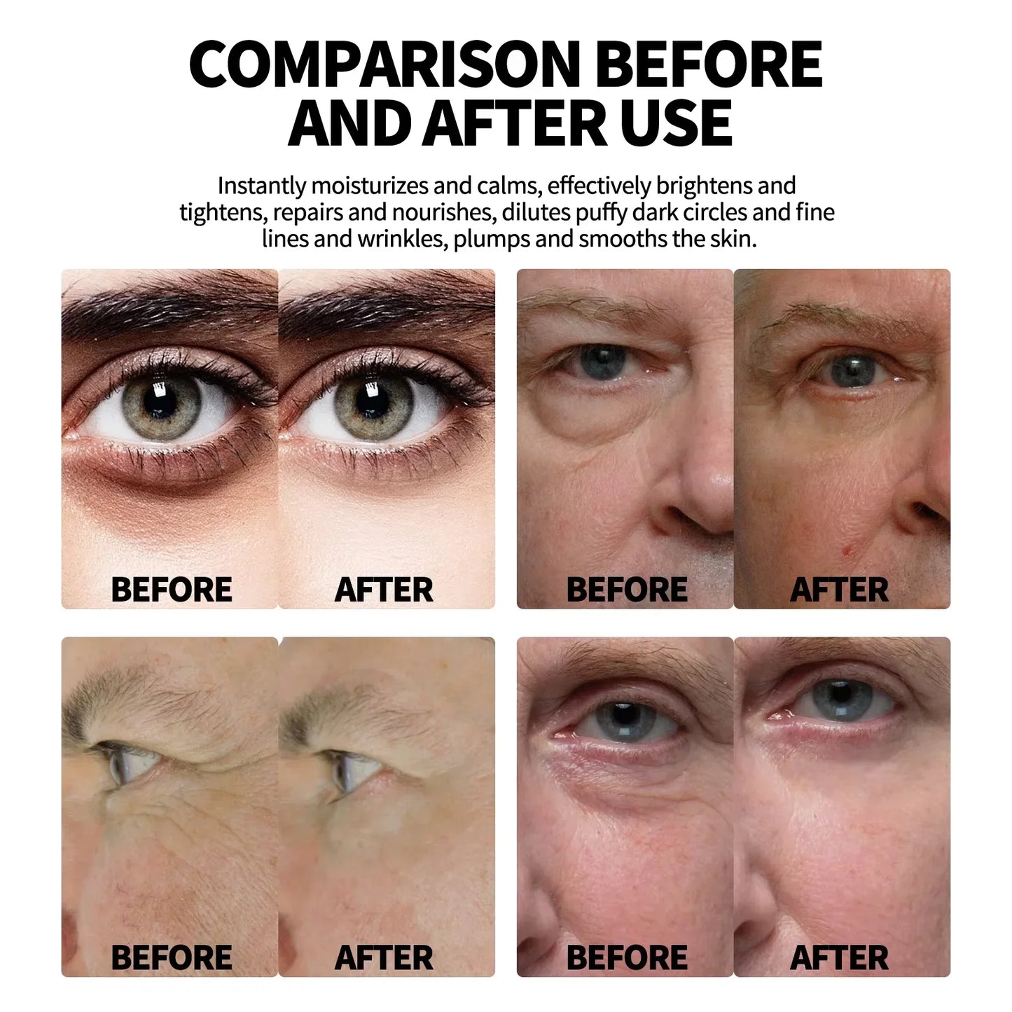 Retinol Eye Cream for Men – Firming & Brightening Care