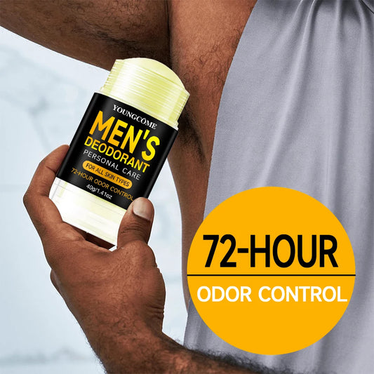 Men Sandalwood Deodorant Stick – Long-Lasting Odor Control, Anti-Sweat & Underarm Freshness