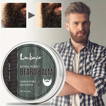 Natural Beard Balm – Vanilla Scent | Softens, Moisturizes & Styles