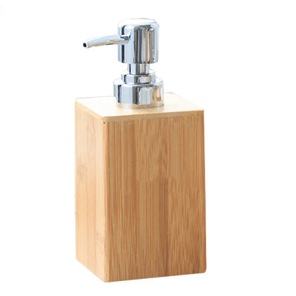 Bamboo Liquid Soap Dispenser – Refillable Pump Bottle (280 ml)