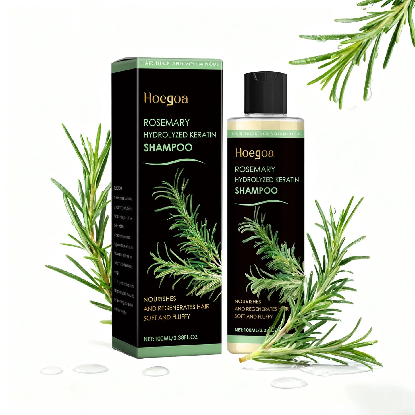 Organic Rosemary Oil Shampoo – Boosts Hair Growth, Thickness & Volume for Men & Women