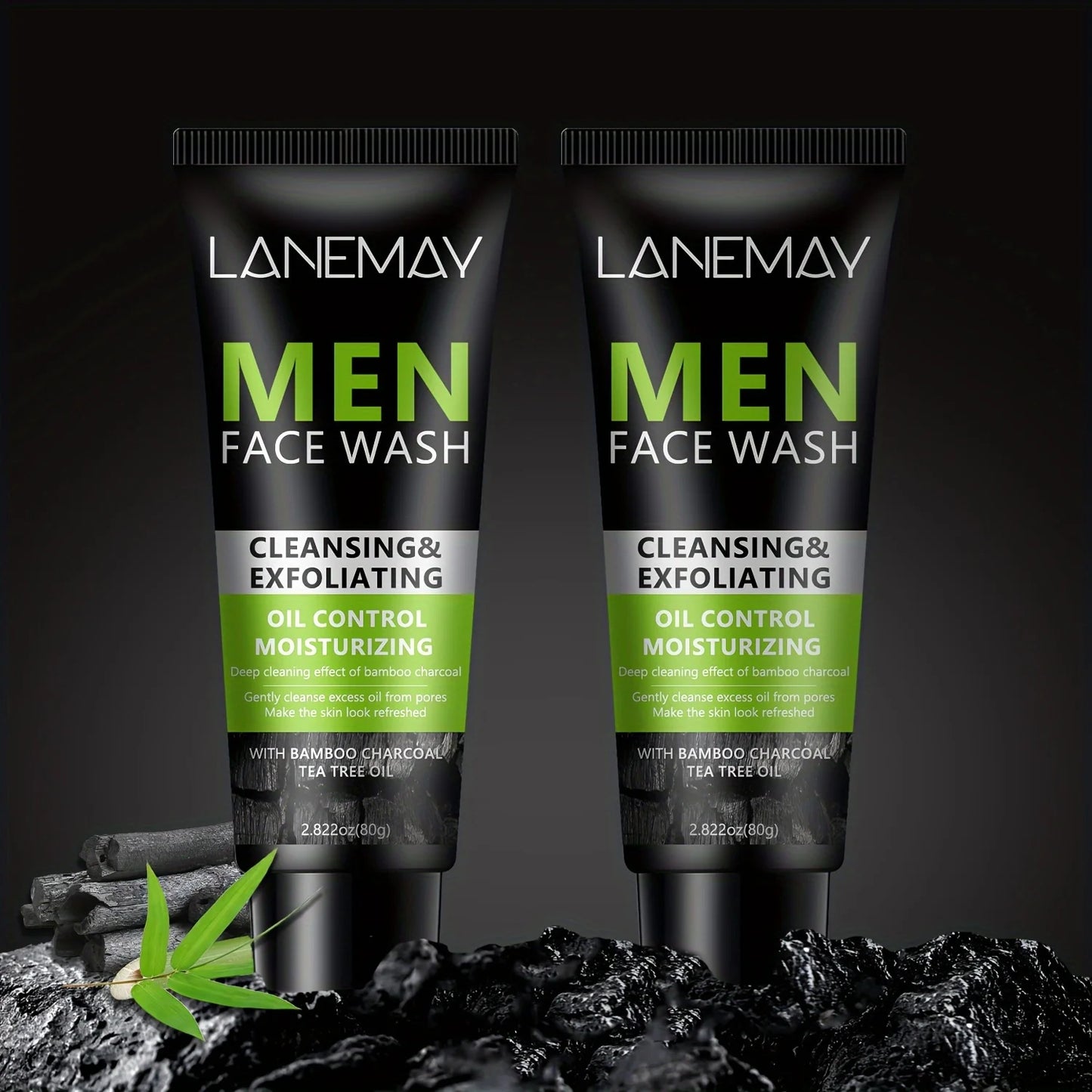 Men’s Volcanic Mud Face Wash – Deep Cleansing & Oil Control