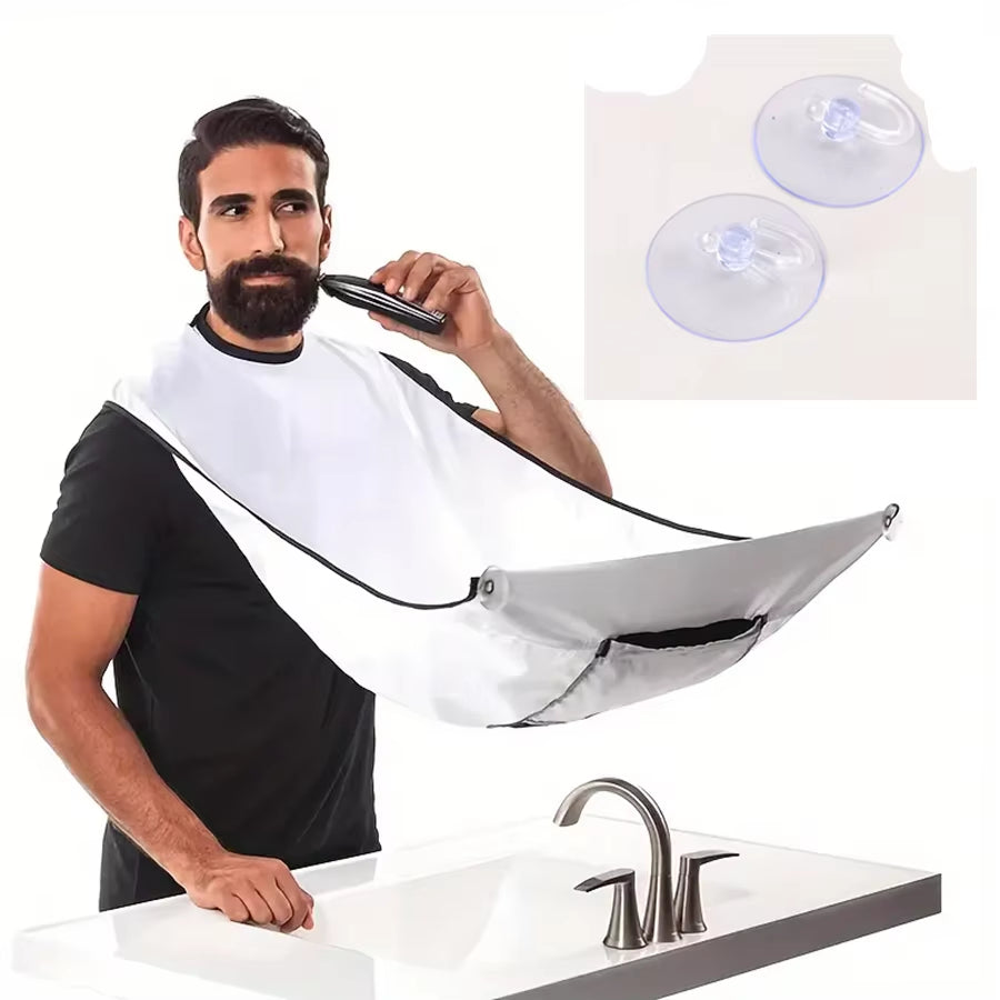 Men'S Home Shaving Scarf, Shaving Cloth, Hair Cutting Hat, Hair Cutting Apron, Dirt Proof, Keep Clean
