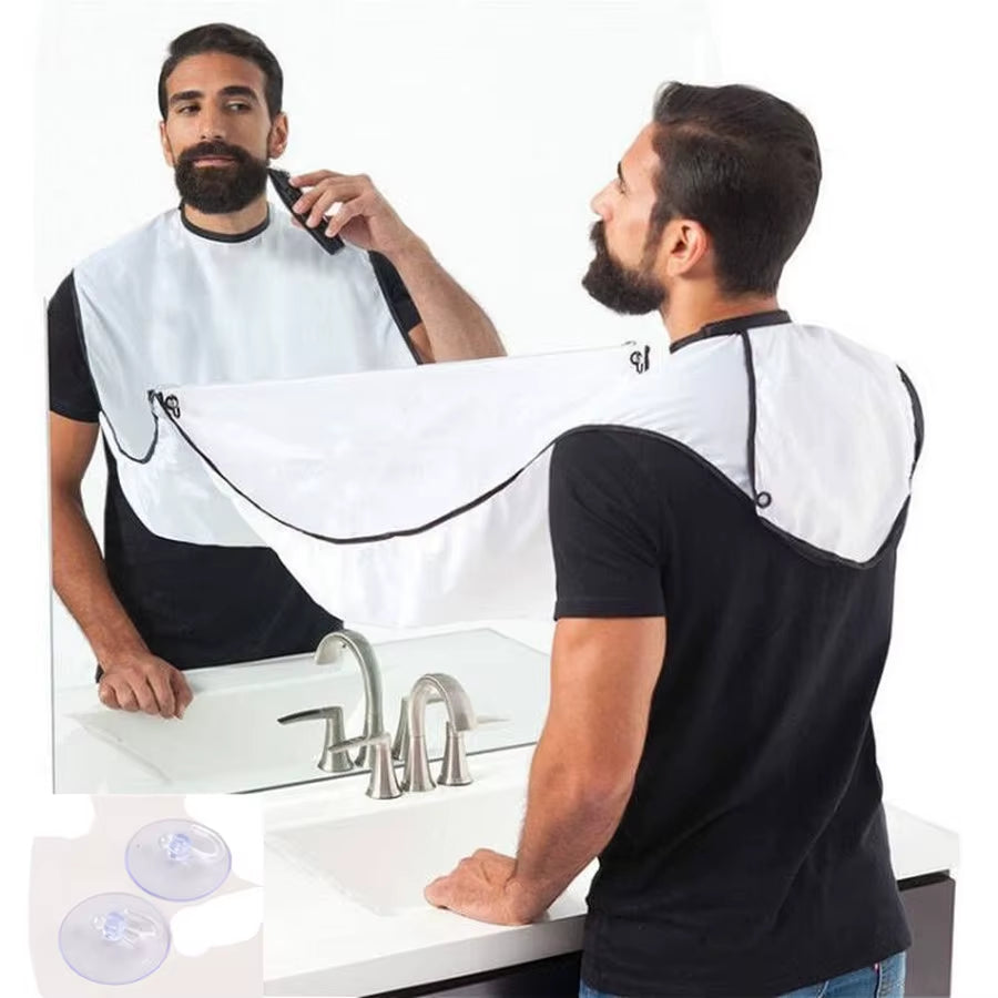 Men'S Home Shaving Scarf, Shaving Cloth, Hair Cutting Hat, Hair Cutting Apron, Dirt Proof, Keep Clean