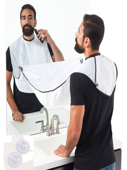 Men'S Home Shaving Scarf, Shaving Cloth, Hair Cutting Hat, Hair Cutting Apron, Dirt Proof, Keep Clean